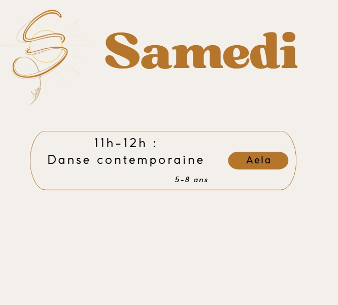 a.6 Planning Activité Sportive : Samedi 
